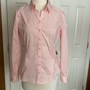 New York & co pink fitted stretch shirt size medium. Never worn